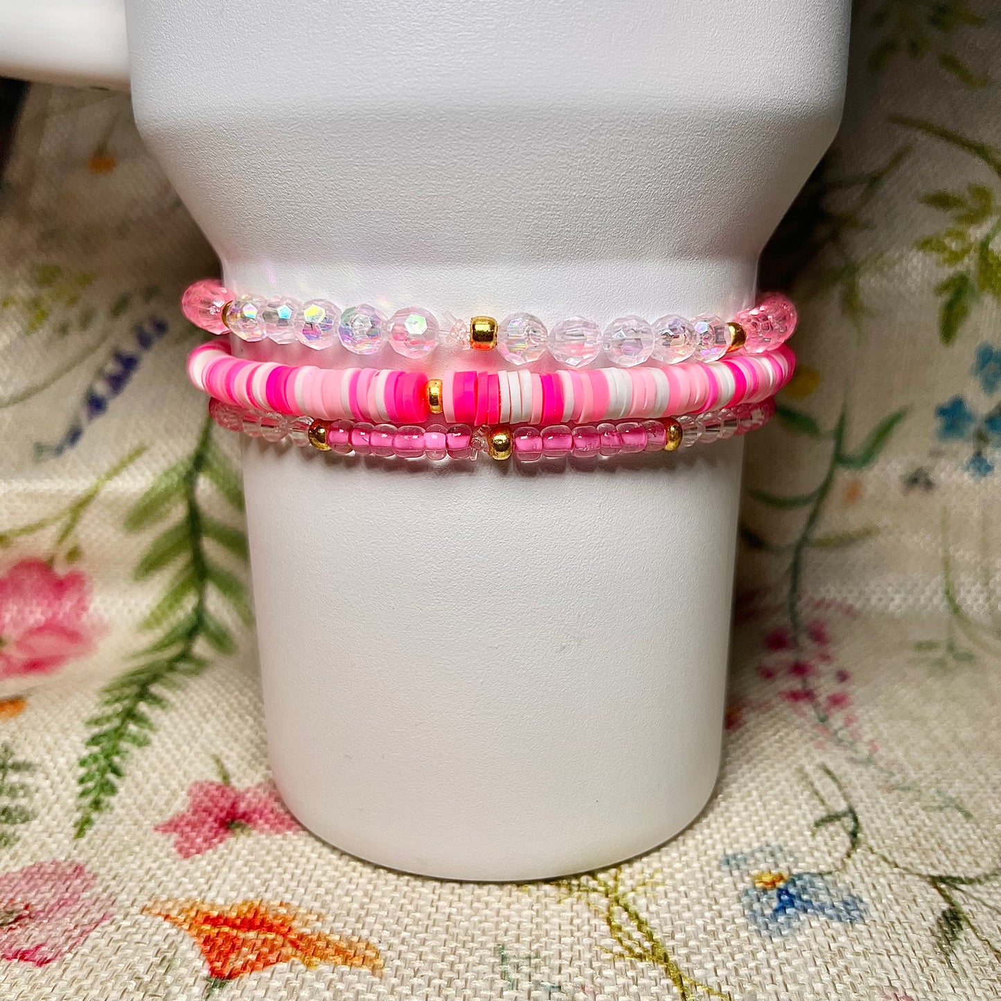 #2 Pink Bracelet Stack for Stanley Tumbler