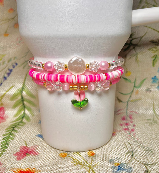 #2 Pink Bracelet Stack for Stanley Tumbler