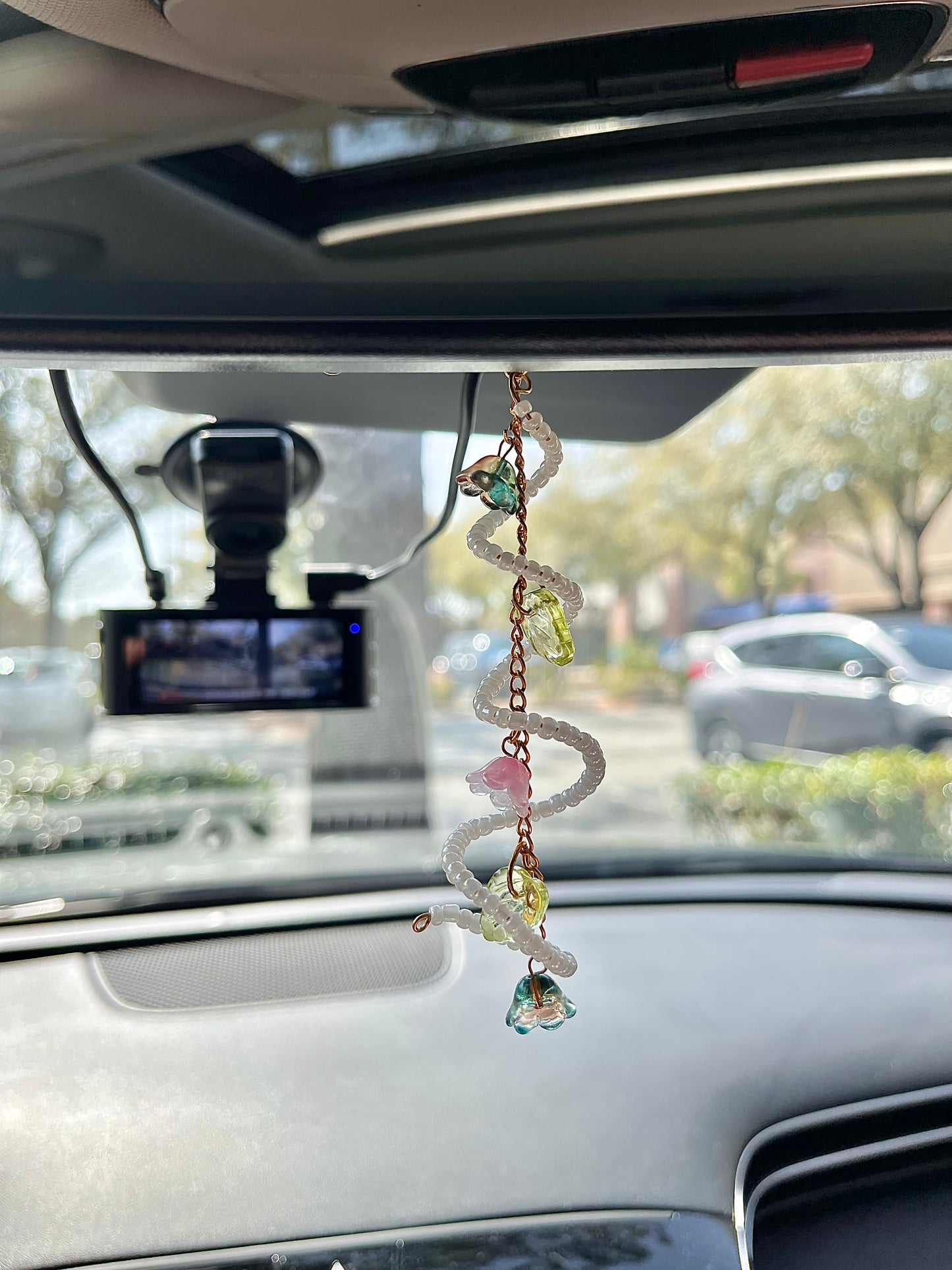 Flower car charm