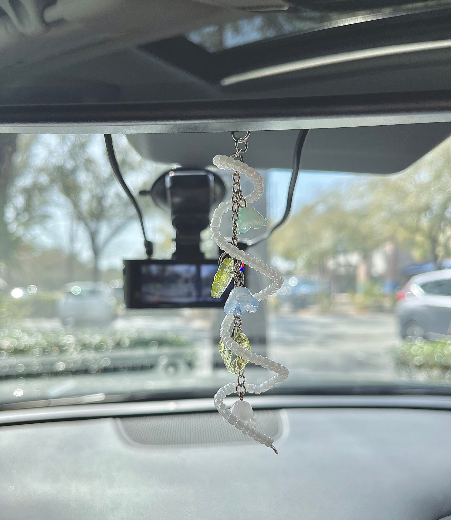 Flower car charm