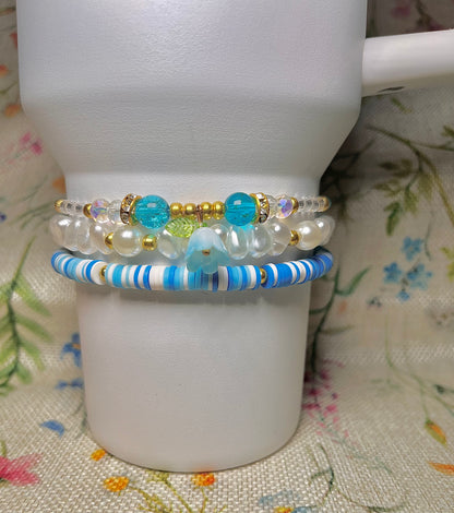 #1 Blue Bracelet Stack for Stanley Tumbler