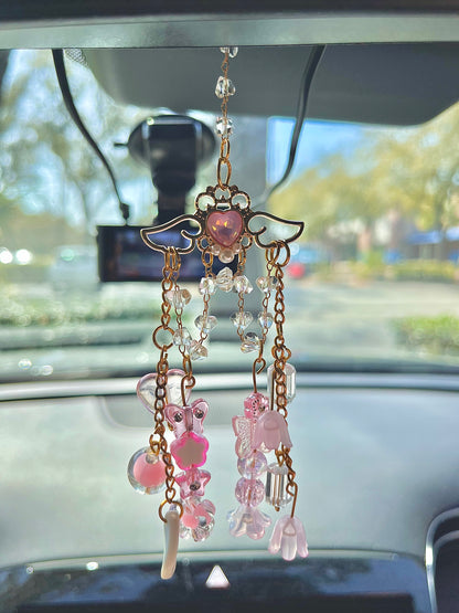 Cute Heart Keychain/ car charm